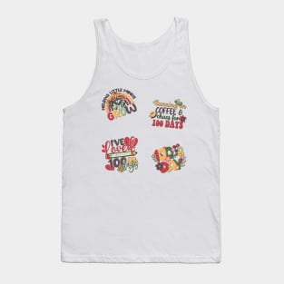 Colorful 100th Day Stickers Pack Tank Top